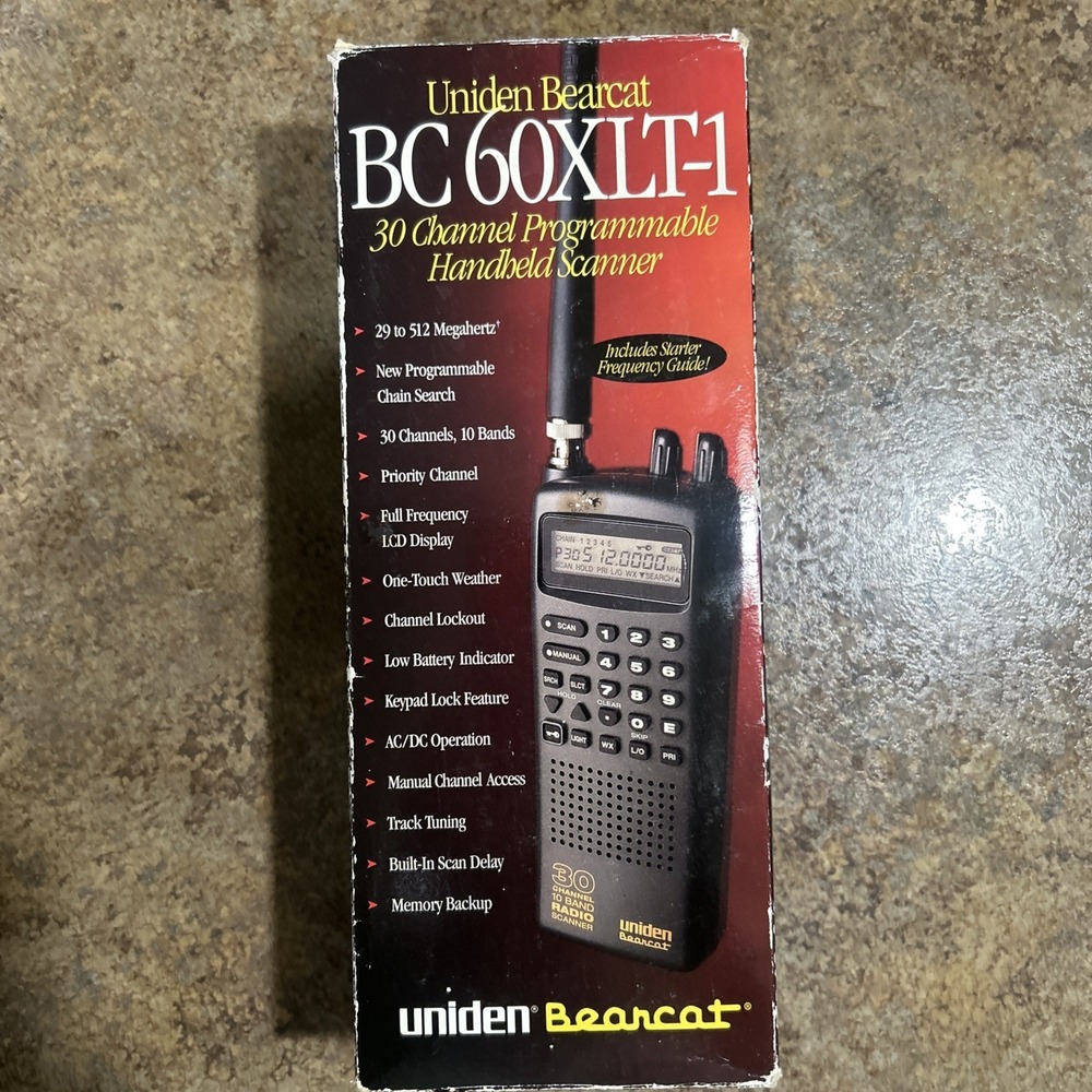 Uniden Bearcat BC60XLT-1  30 Channel And 10 Band Scanner Open BOX